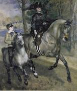 Pierre-Auguste Renoir Ride in the Bois de Boulogne (Madame Henriette Darras) painting